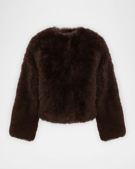 Yves Salomon Long-Haired Shearling Jacket