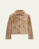 Yves Salomon Short Lamb Shearling Jacket - 1