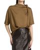 Yves Salomon Women's Satin Scarf Top - 3