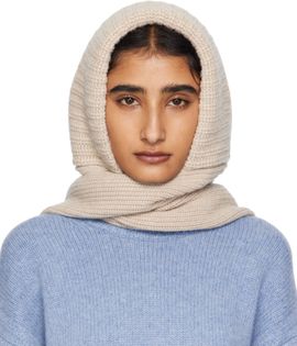 Yves Salomon Yves Salomon Beige Hooded Scarf