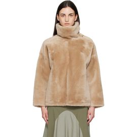Yves Salomon Yves Salomon Beige Lambskin Shearling Jacket