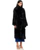 Yves Salomon Yves Salomon Black Belted Shearling Coat - 2