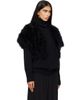 Yves Salomon Yves Salomon Black Feather Cape Jacket - 2