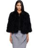 Yves Salomon Yves Salomon Black Feather Jacket - 1