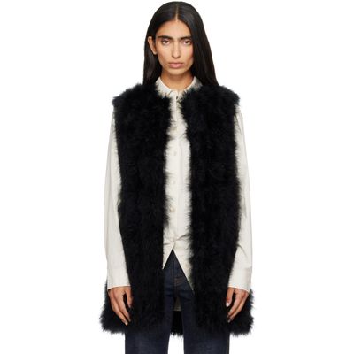 Yves Salomon Yves Salomon Black Feather Vest