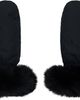 Yves Salomon Yves Salomon Black Fox Fur & Down Mittens - 1