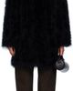 Yves Salomon Yves Salomon Black Long Feather Coat - 1