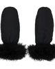 Yves Salomon Yves Salomon Black Trim Mittens - 1