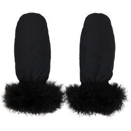 Yves Salomon Yves Salomon Black Trim Mittens