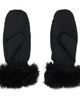 Yves Salomon Yves Salomon Black Trim Mittens - 2