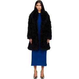 Yves Salomon Yves Salomon Black Turkey Feather Coat