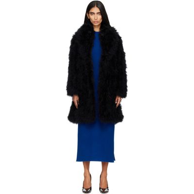 Yves Salomon Yves Salomon Black Turkey Feather Coat