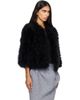 Yves Salomon Yves Salomon Black Turkey Feather Jacket - 2