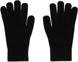 Yves Salomon Yves Salomon Black Wool & Cashmere Gloves