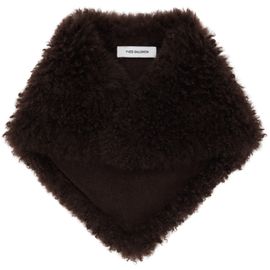 Yves Salomon Yves Salomon Brown Lambskin Bandana Scarf