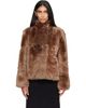 Yves Salomon Yves Salomon Brown Lambskin Shearling Short Jacket - 1