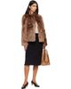 Yves Salomon Yves Salomon Brown Lambskin Shearling Short Jacket - 4