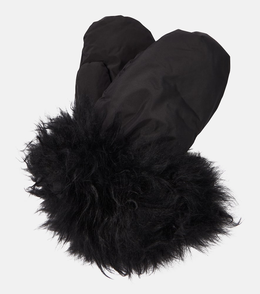 Yves Salomon Yves Salomon Down shearling-trimmed mittens