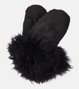 Yves Salomon Yves Salomon Down shearling-trimmed mittens