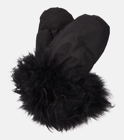 Yves Salomon Yves Salomon Down shearling-trimmed mittens