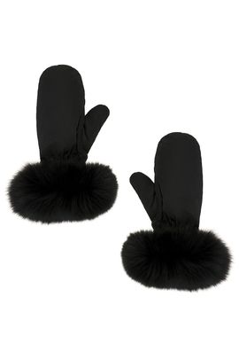 Yves Salomon Yves Salomon Fox Fur Trim Mittens