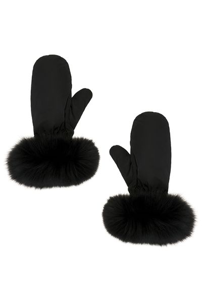 Yves Salomon Yves Salomon Fox Fur Trim Mittens