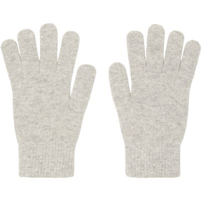 Yves Salomon Yves Salomon Gray Cashmere Gloves