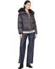 Yves Salomon Yves Salomon Gray Waterproof Technical Lambswool Trim Short Down Jacket - 4