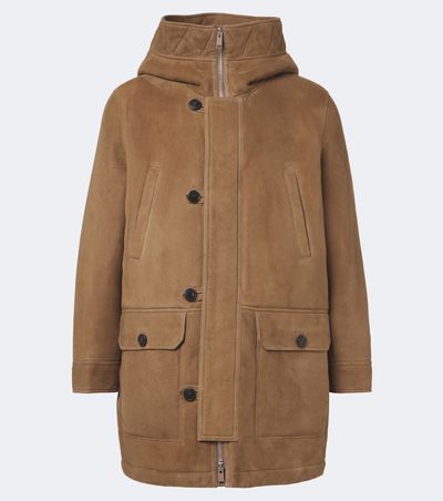Yves Salomon Yves Salomon Hooded shearling-lined suede parka