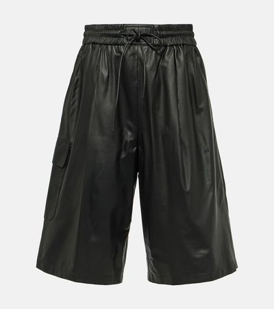 Yves Salomon Yves Salomon Leather Bermuda shorts