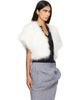Yves Salomon Yves Salomon Off-White Feather Cape Jacket - 2