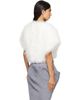 Yves Salomon Yves Salomon Off-White Feather Cape Jacket - 3