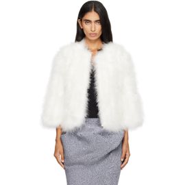 Yves Salomon Yves Salomon Off-White Feather Jacket