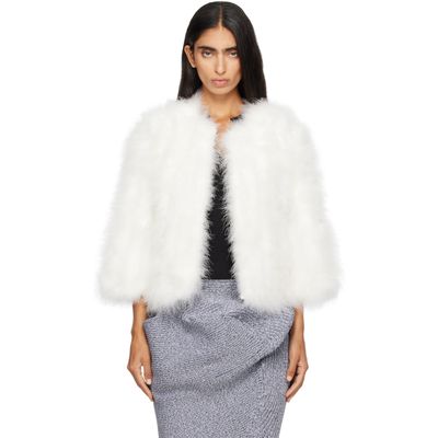Yves Salomon Yves Salomon Off-White Feather Jacket