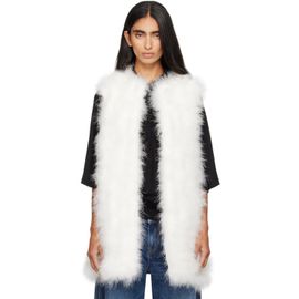Yves Salomon Yves Salomon Off-White Feather Vest