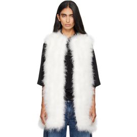 Yves Salomon Yves Salomon Off-White Turkey Feather Vest