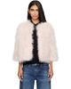 Yves Salomon Yves Salomon Pink Turkey Feather Jacket - 1