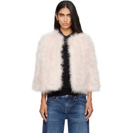 Yves Salomon Yves Salomon Pink Turkey Feather Jacket