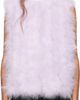 Yves Salomon Yves Salomon Purple Cropped Feather Vest - 1