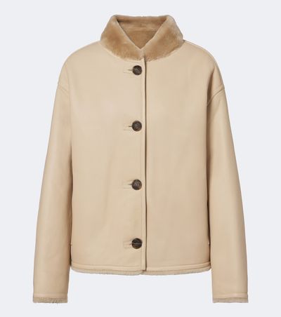 Yves Salomon Yves Salomon Reversible shearling-trimmed leather jacket