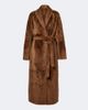 Yves Salomon Yves Salomon Reversible shearling and leather wrap coat - 1