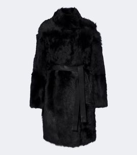 Yves Salomon Yves Salomon Reversible shearling wrap coat