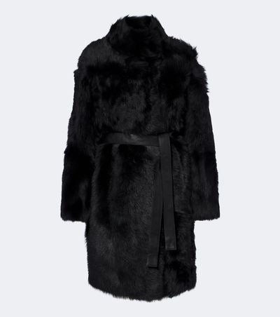 Yves Salomon Yves Salomon Reversible shearling wrap coat