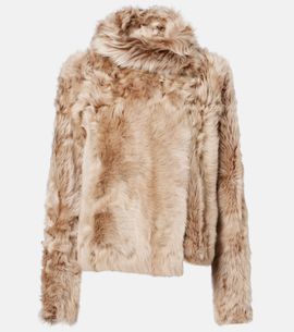 Yves Salomon Yves Salomon Reversible shearling wrap jacket