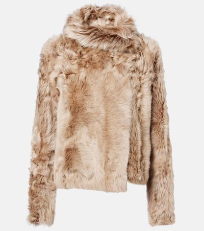 Yves Salomon Yves Salomon Reversible shearling wrap jacket
