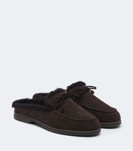 Yves Salomon Yves Salomon Shearling-lined suede mules