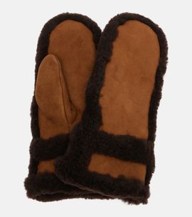 Yves Salomon Yves Salomon Shearling-trimmed leather mittens
