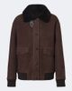 Yves Salomon Yves Salomon Shearling-trimmed suede jacket - 1