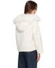 Yves Salomon Yves Salomon White Curly Lamb Short Ultra-Light Down Jacket - 3