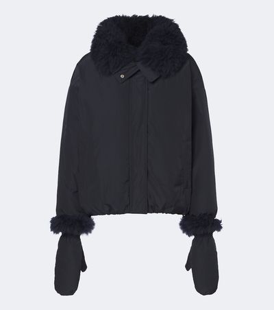 Yves Salomon Yves Salomon Wool-trimmed down jacket